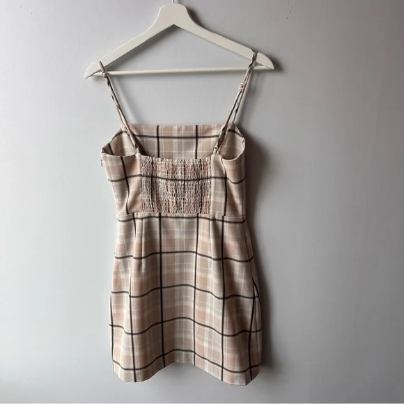 ARITZIA Wilfred New Classic Plaid Mini Dress Size 4 Summer - Picture 4 of 14